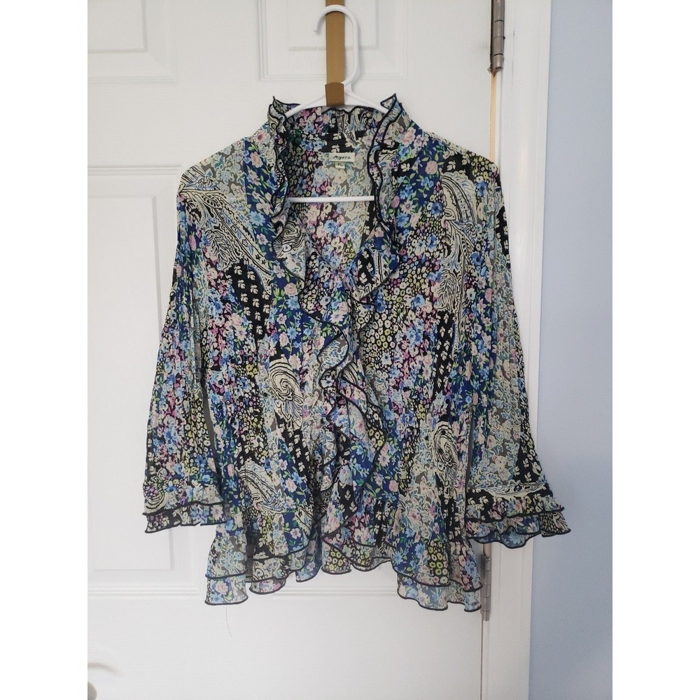 Agora‎  Womans Blouse Size Petite Large